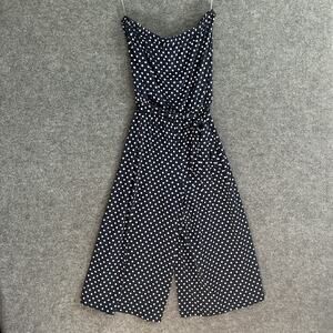 VTG MSK Polkadot Sleeveless Romper Jumpsuit | size Medium Made in the USA Tag
